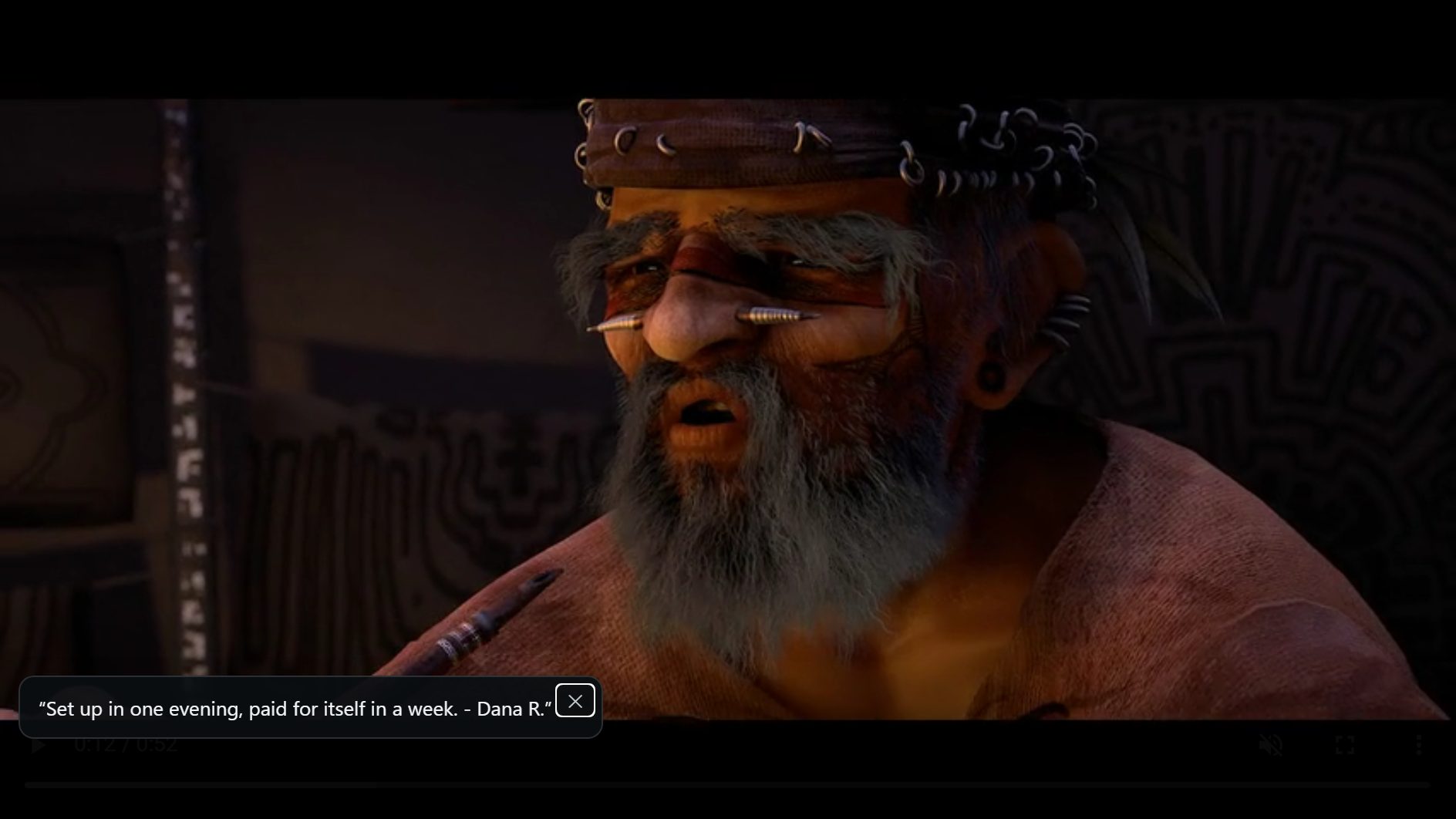 Social proof overlay on a video